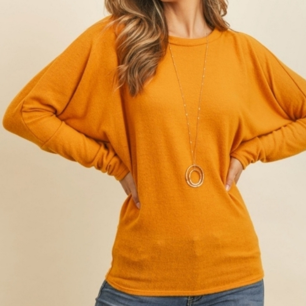 NEW Perfect Peach Lightweight Dolman Sleeve Sweater